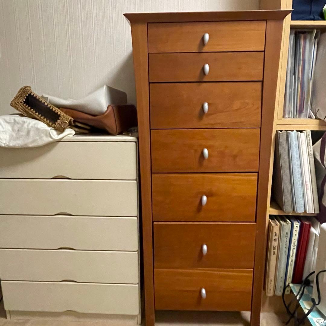 ディノス購入＊北欧デンマーク製モダン7段チェスト＊少々難あり