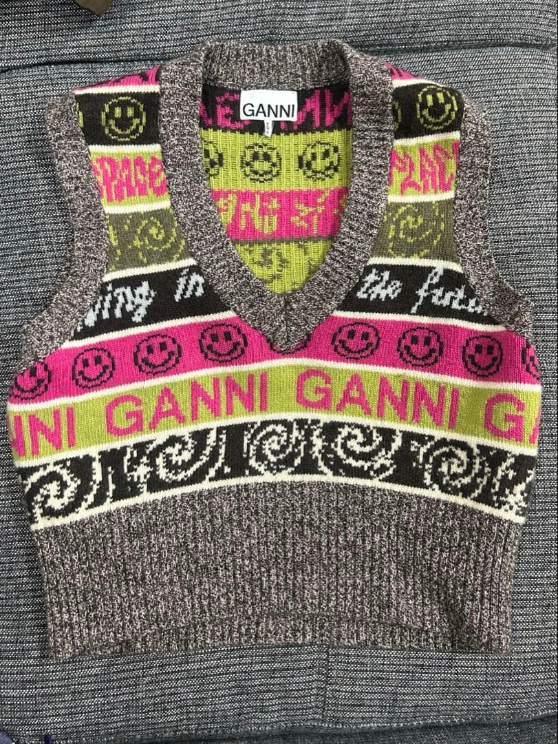 ganni ニットベスト