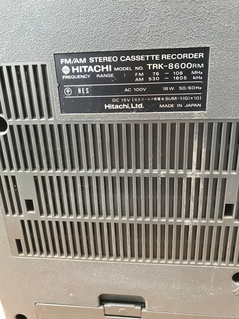 HITACHITRK-8600RM ラジカセ ラジオPERDISCO(F63)