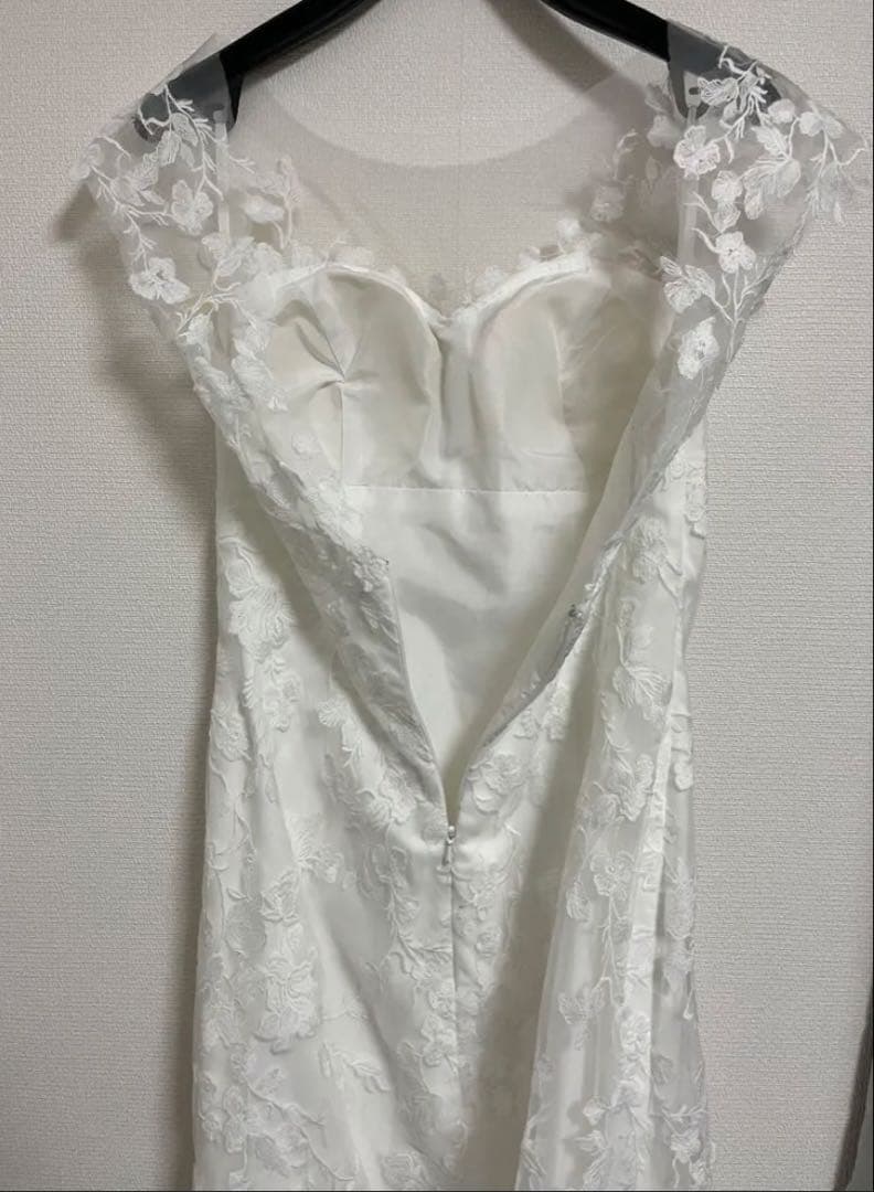 DRESS PRODUCTION W284 刺繍レースソフトマーメイドドレス