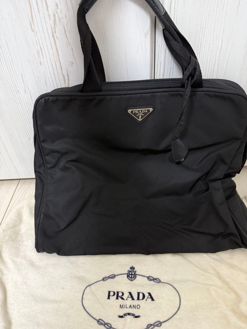 【正規品】PRADA ナイロン ビジネスバッグ 南京錠付き トラベル用 大容量