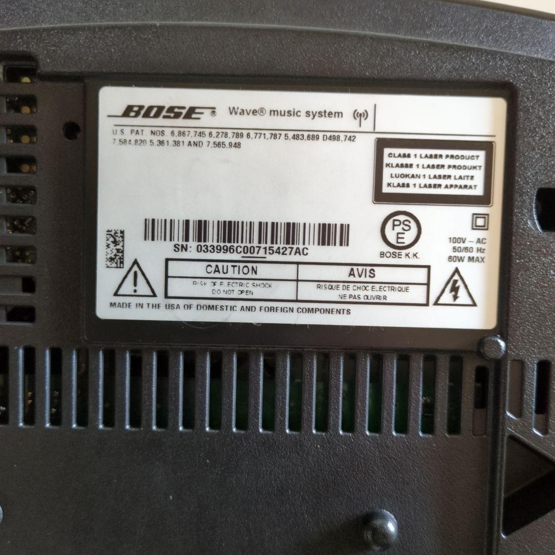 Bose WAVE MUSIC SYSTEM動作品 純正リモコンコード取説CD