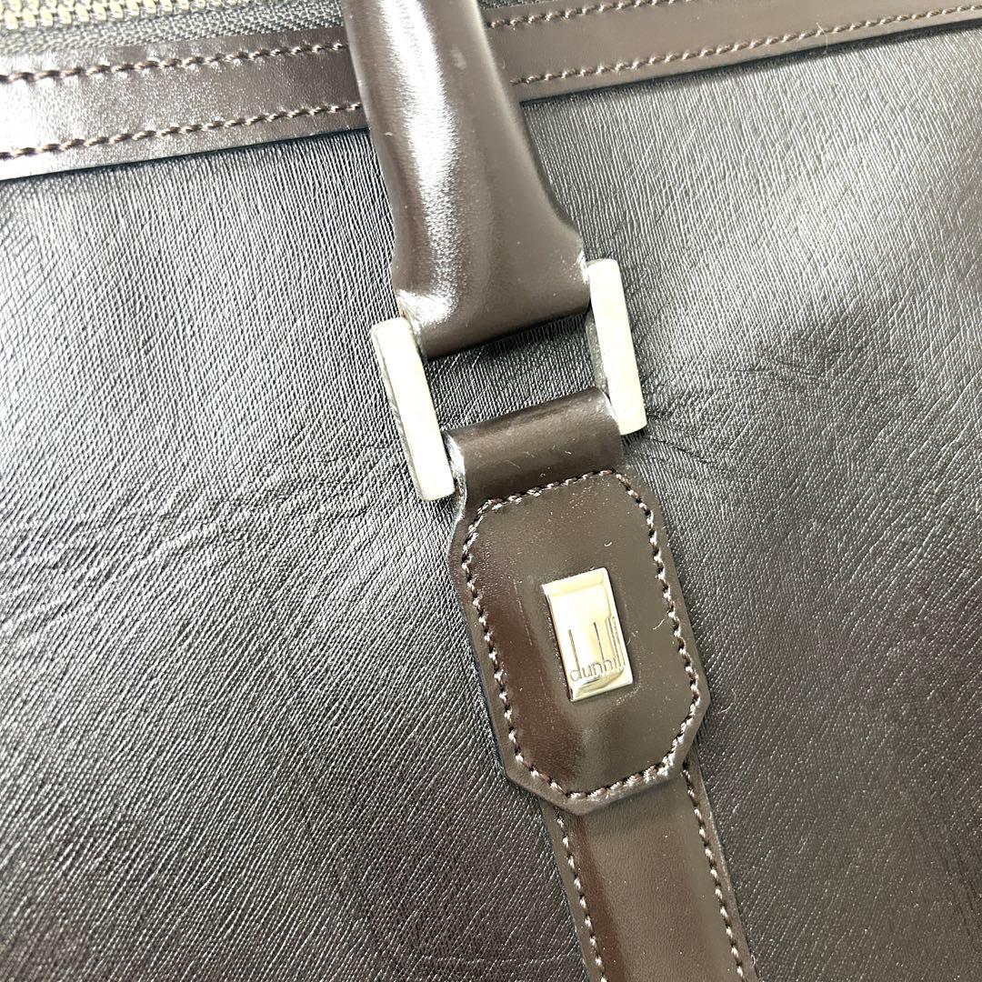 K*様 dunhillダンヒル本革ブリーフケース黒2WAY大容量ビジネス美品仕事