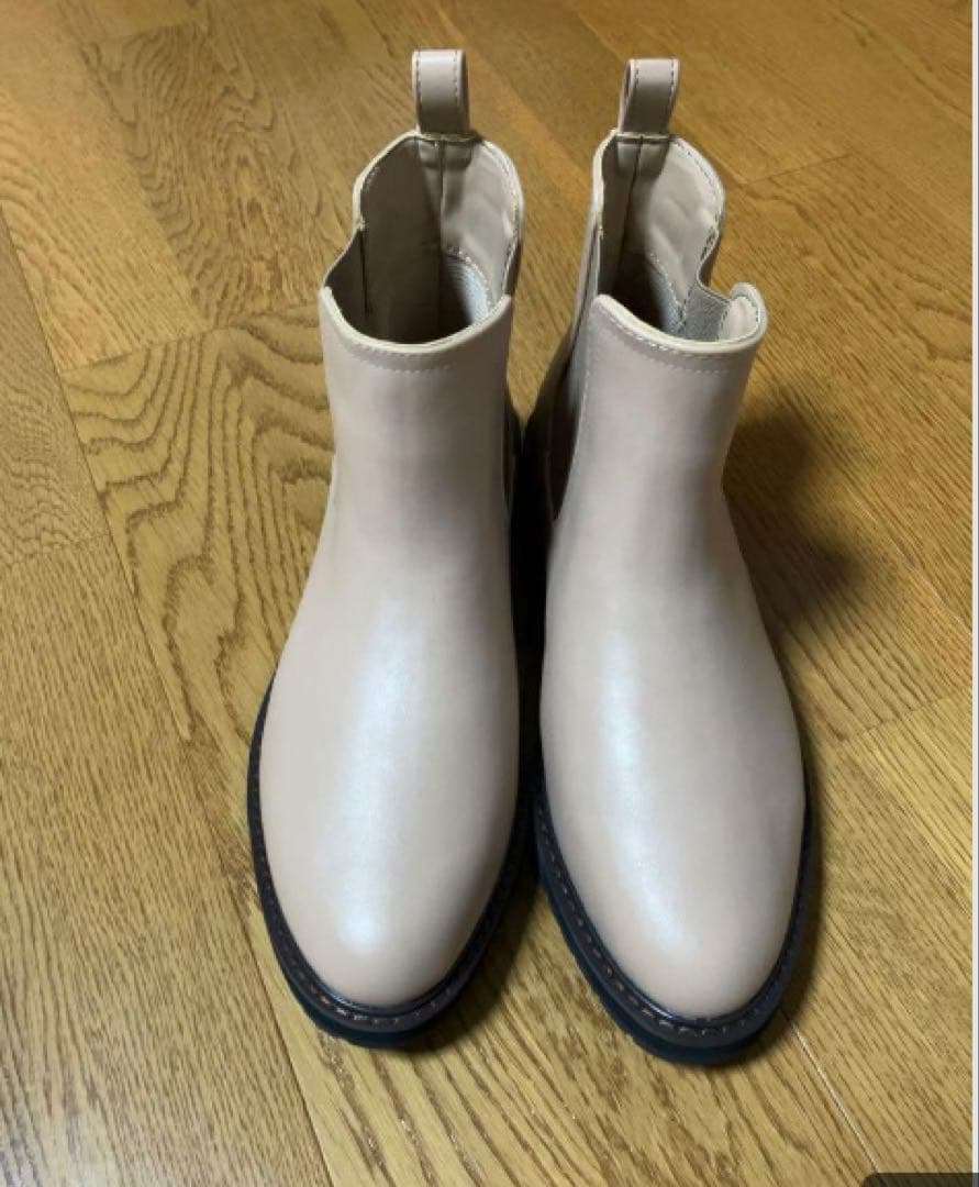 卑弥呼　サイドゴアブーツ　ベージュ