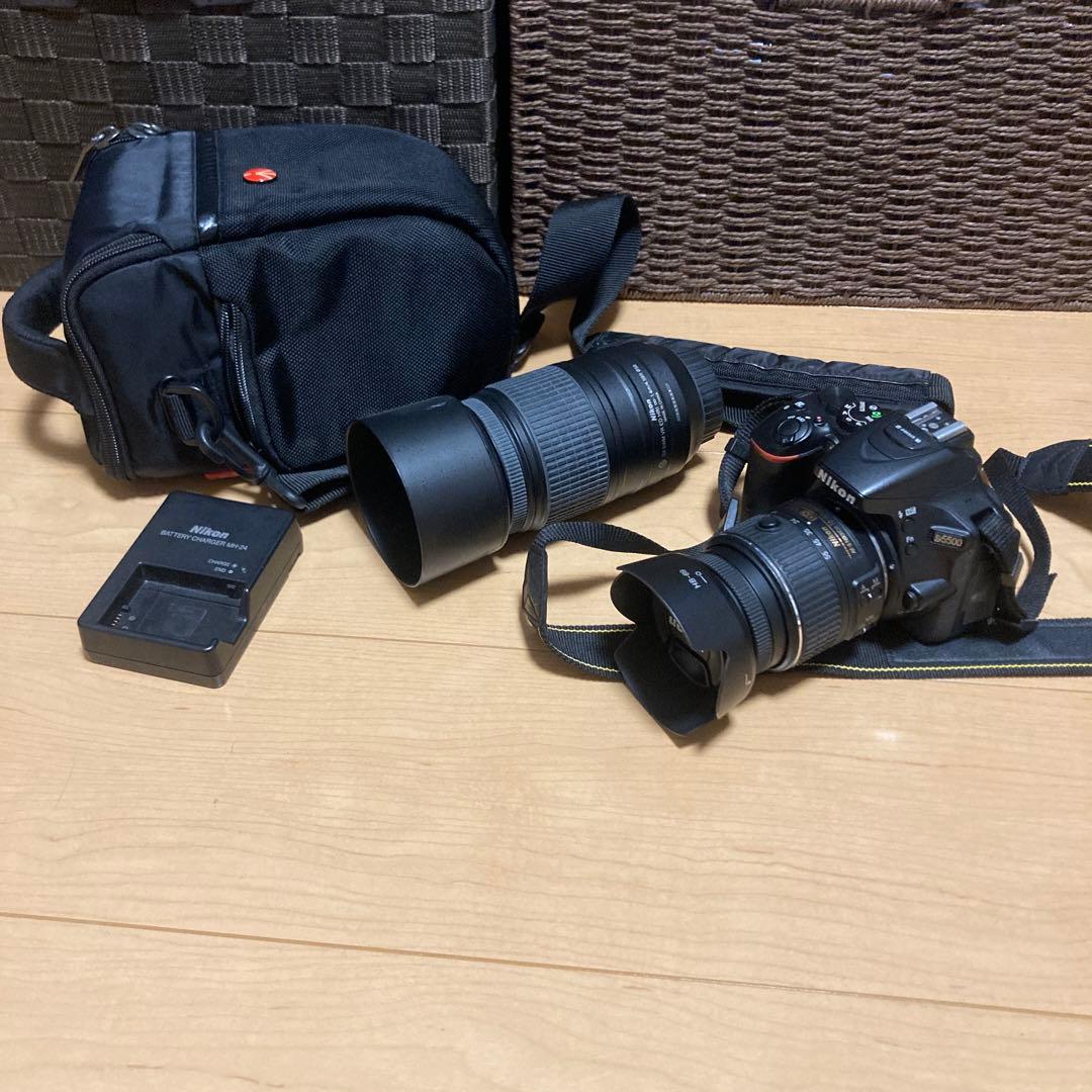 NIKON　D5500 レンズ2本付きカメラケース付き