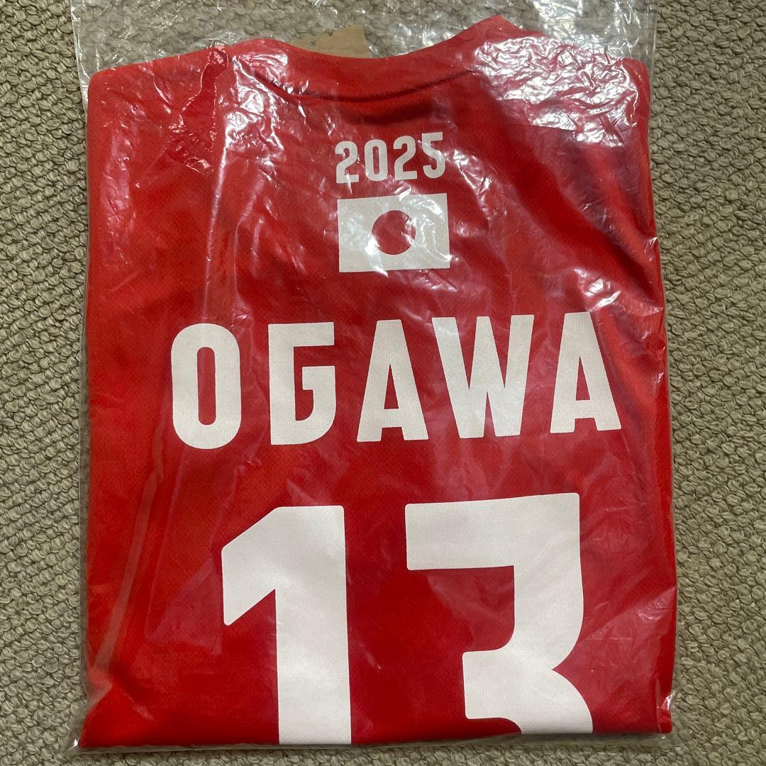 小川智大選手 2025男子日本代表応援Tシャツ Sサイズ