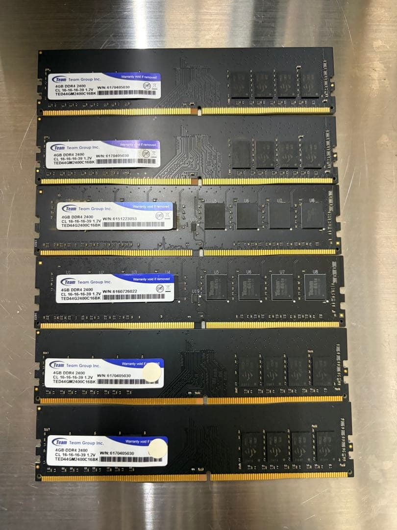 m*o様 SAMSUNG他 メモリ DDR4 4GB 40枚 合計160GB