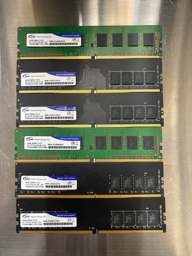 m*o様 SAMSUNG他 メモリ DDR4 4GB 40枚 合計160GB