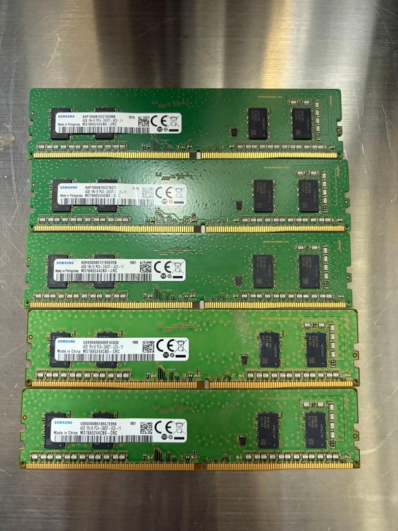 m*o様 SAMSUNG他 メモリ DDR4 4GB 40枚 合計160GB