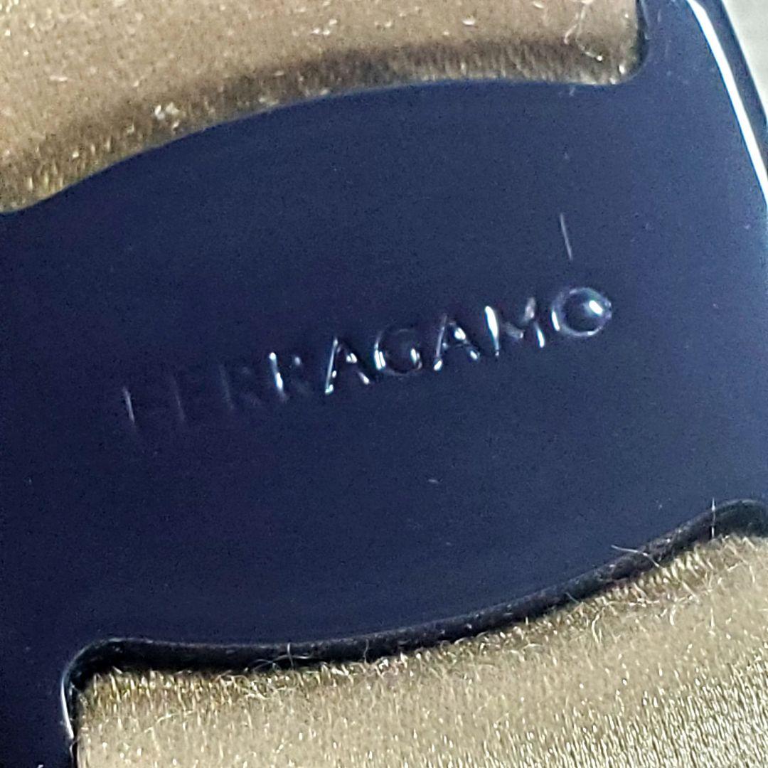 【美品】フェラガモバレッタ シャンパンベージュ h-010