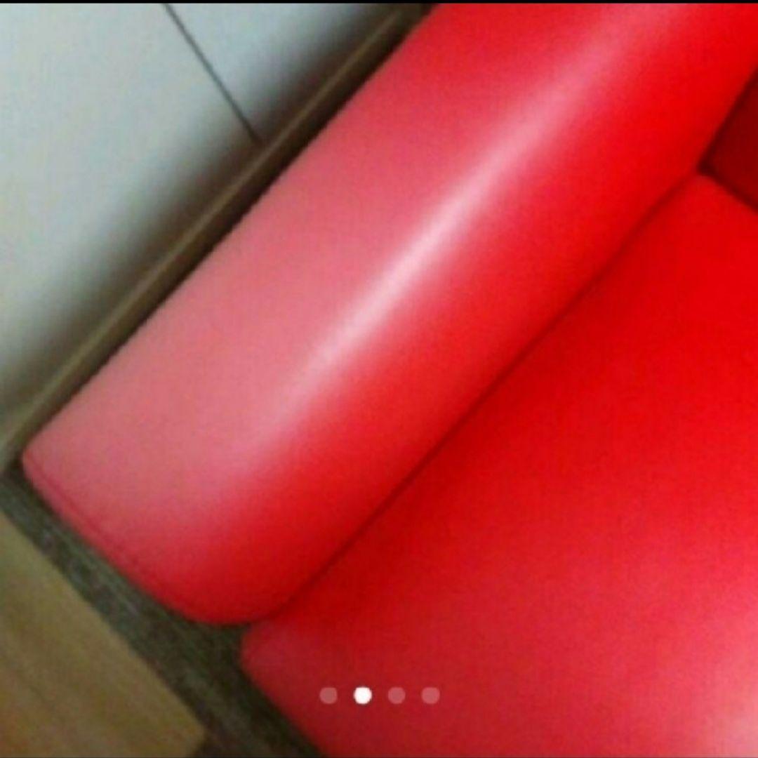 ジャンク　送料込み　NOCE　赤　ソファー　2人掛け　★50