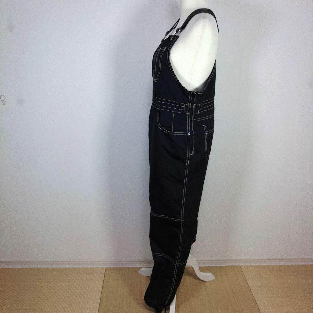 レディース　XL　スキー　スノーボードウェア　上下セット　オーバーオール　白　黒