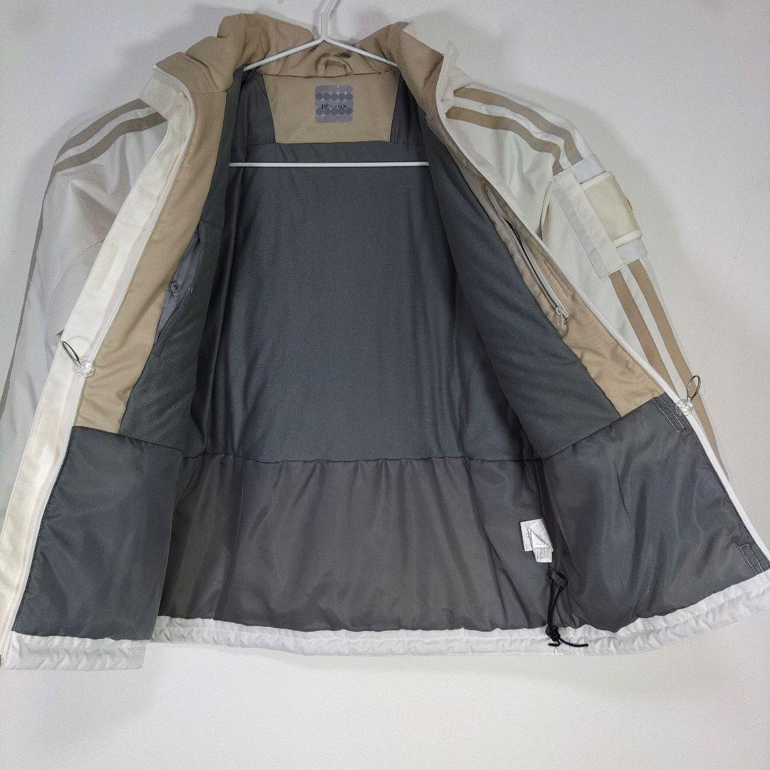 レディース　XL　スキー　スノーボードウェア　上下セット　オーバーオール　白　黒