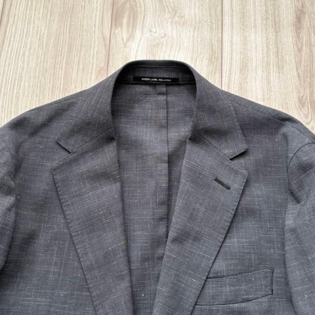 【新品】グリーンレーベルリラクシング REDA メンズスーツ グレー 44 春夏