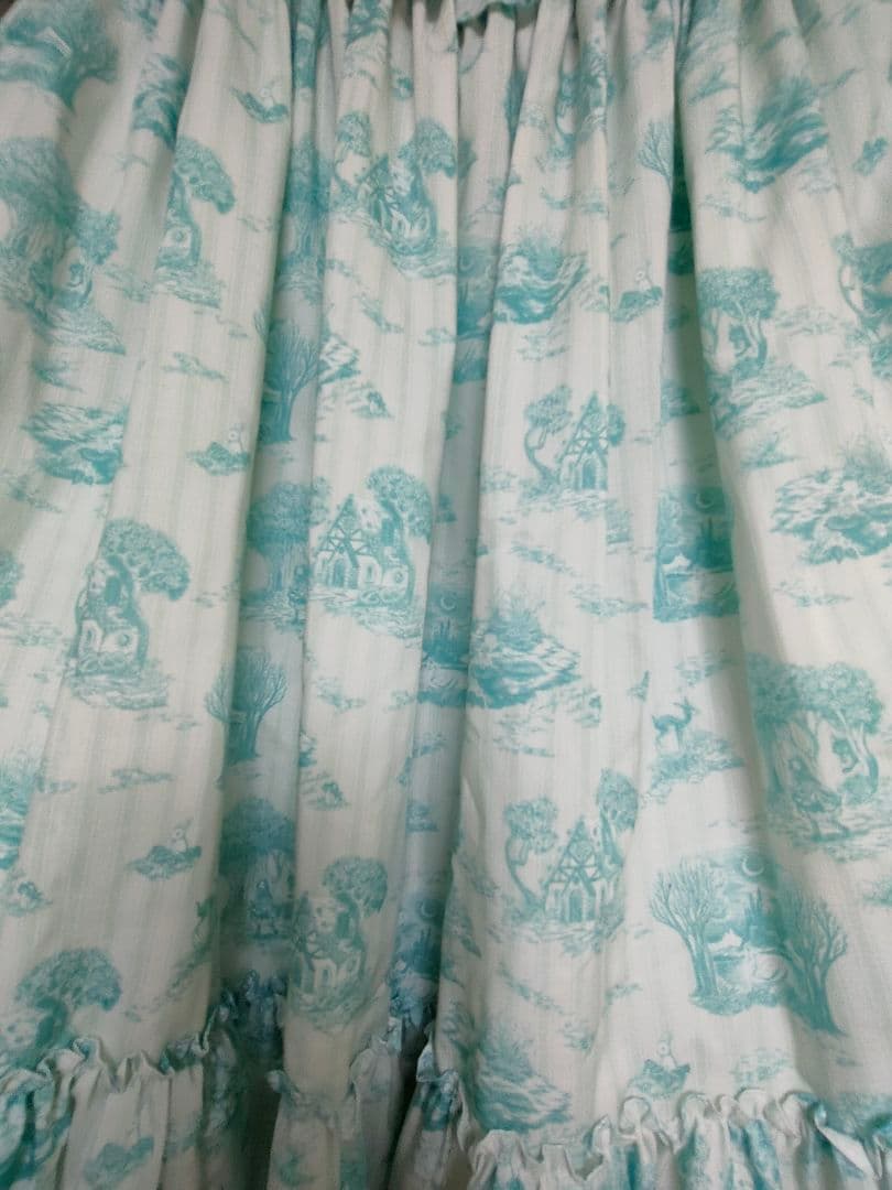 美品 エミリーテンプルキュート ミント トワルドジュイ柄スカート