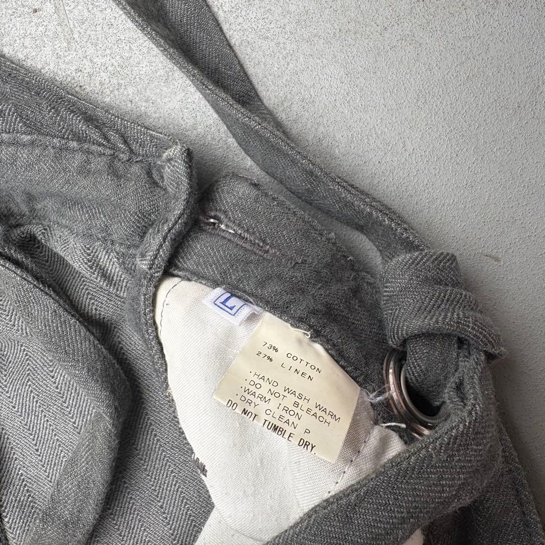 90s MOTIVE 名作　サスペンダー　リネンパンツ　オーバーオール　裏原