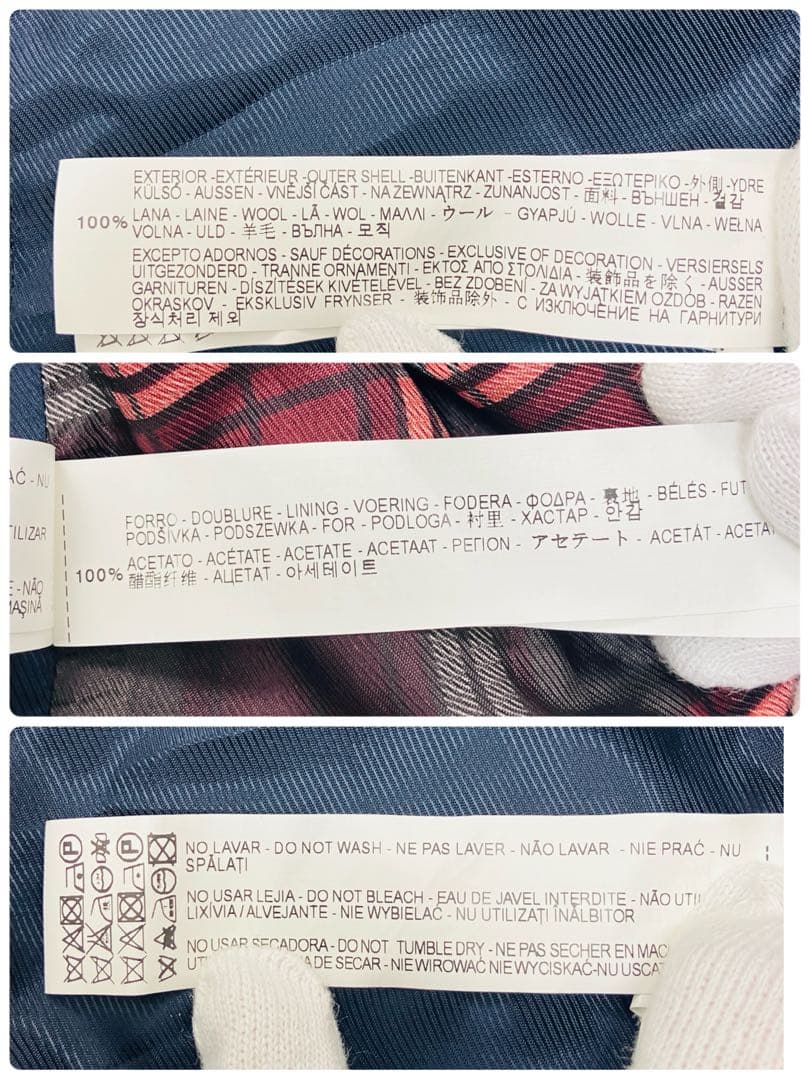 【希少サイズ　美品】　ZARA テーラードジャケット　エルボーパッチ　ウール　L