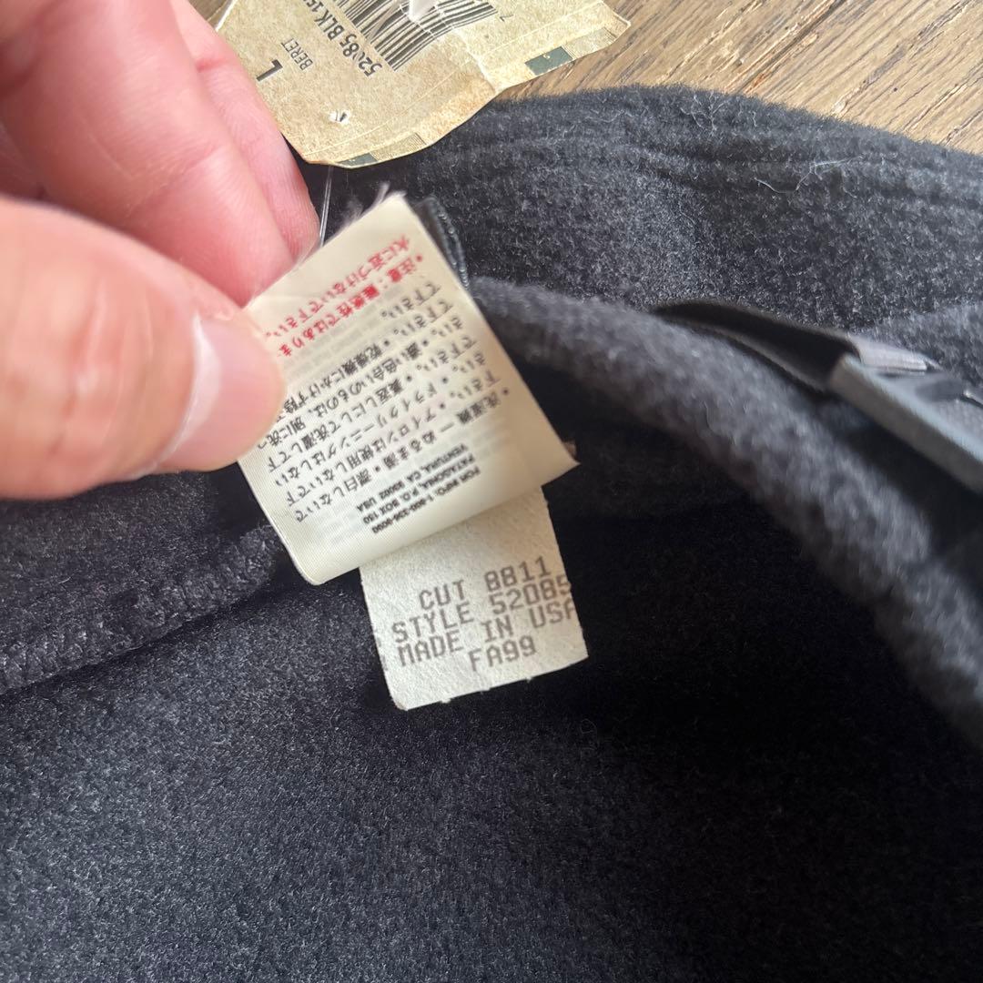 緊急値下げ　90s パタゴニア　ベレー帽　ブラック　黒　希少