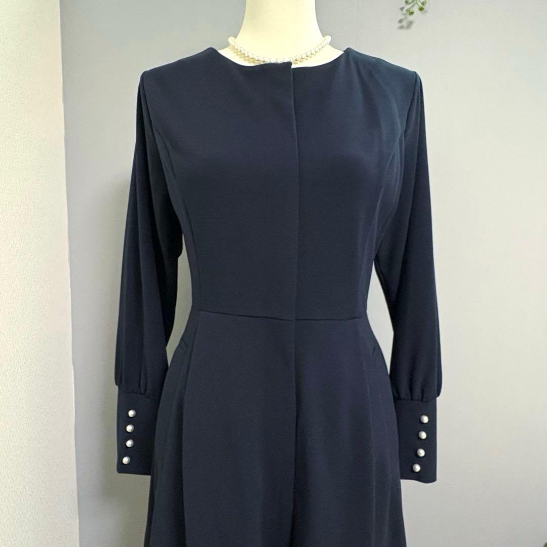 美品☆CINEMATIQ シネマティック ケリーワンピース ネイビー 前開き S