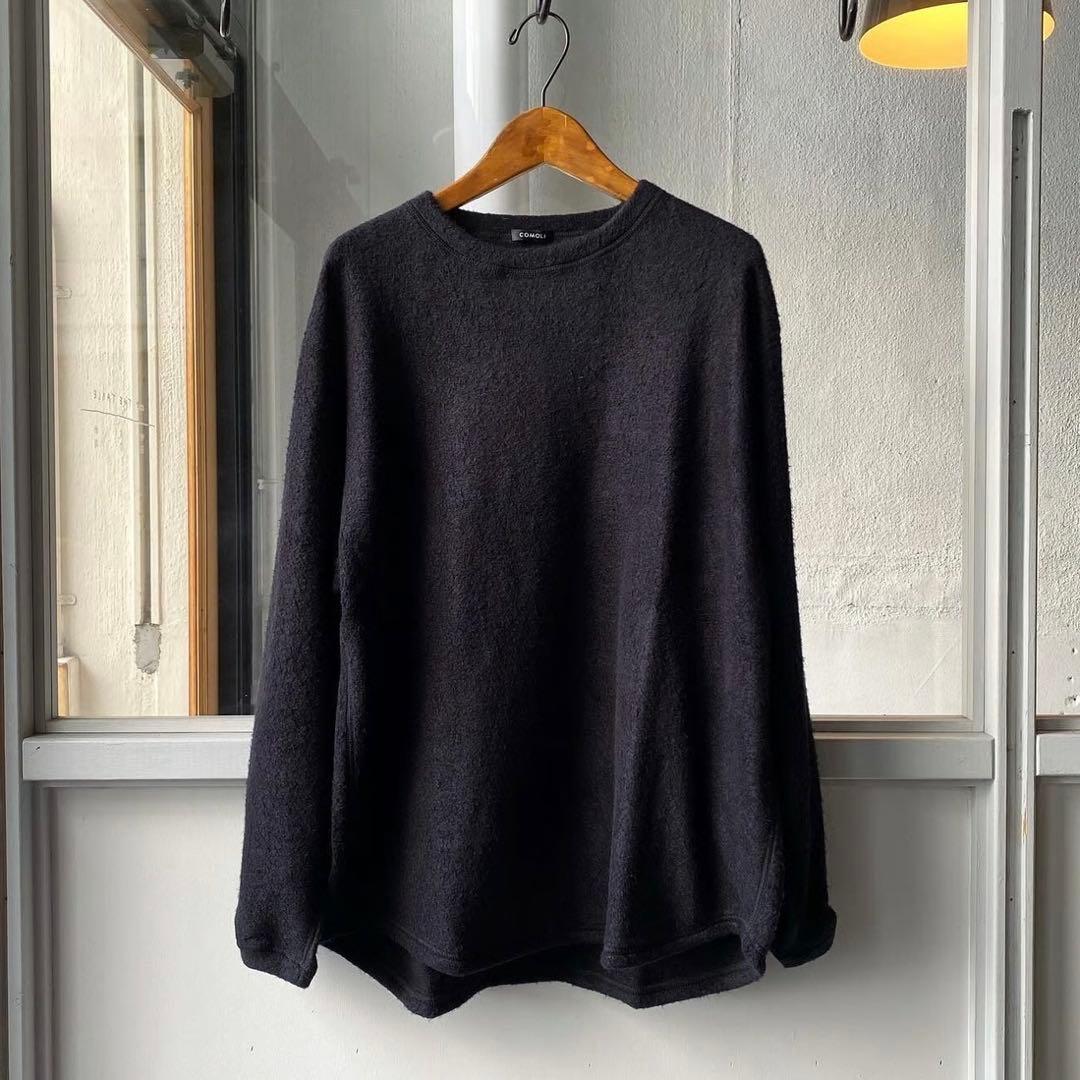 トップス COMOLI 22AW SILK FLEECE CREWNECK size3