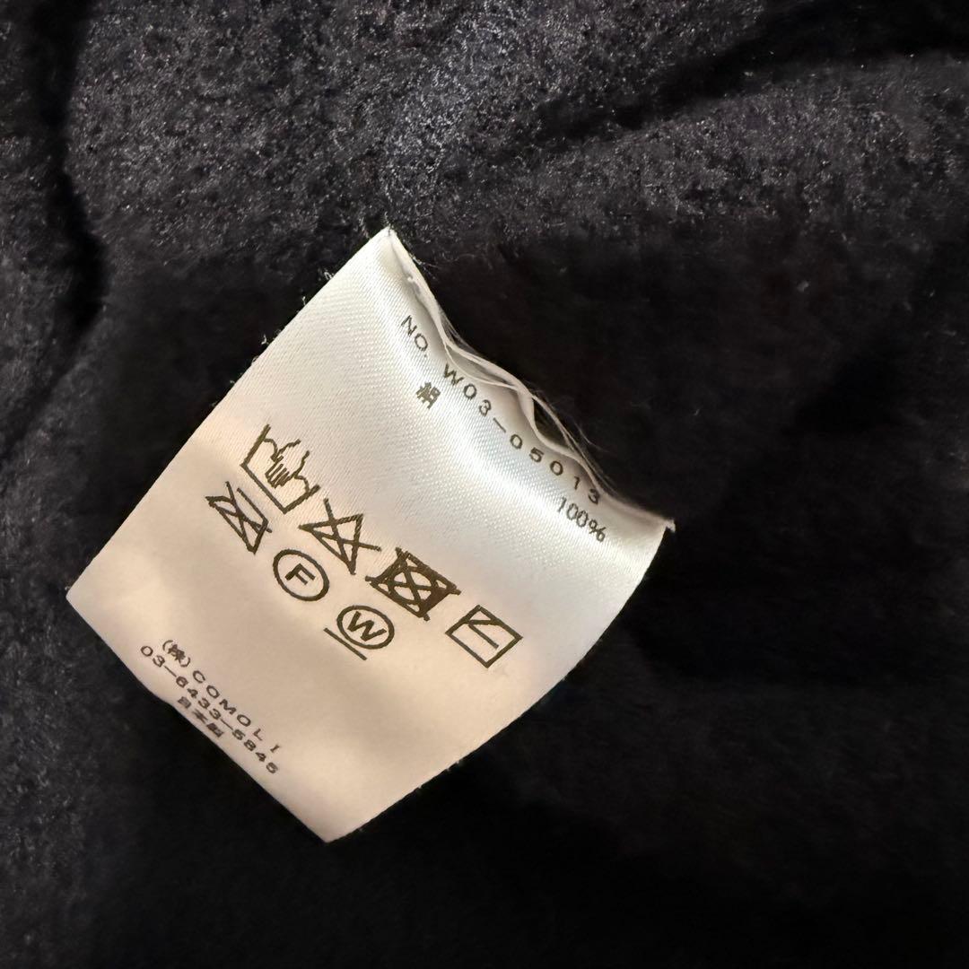 トップス COMOLI 22AW SILK FLEECE CREWNECK size3