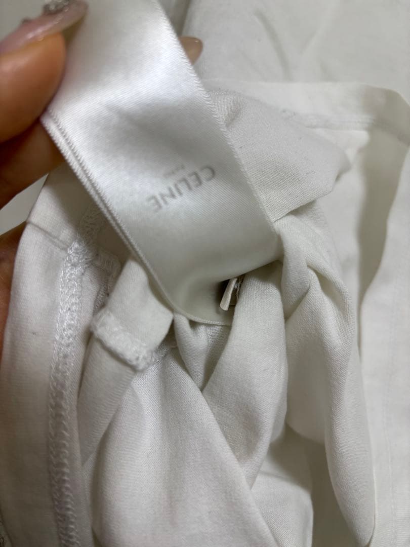 CELINE ホワイト Tシャツ
