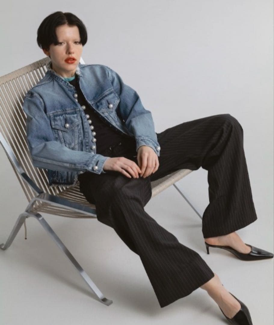 新品 25AW CINOH デニム パールボタン ジャケット チノ