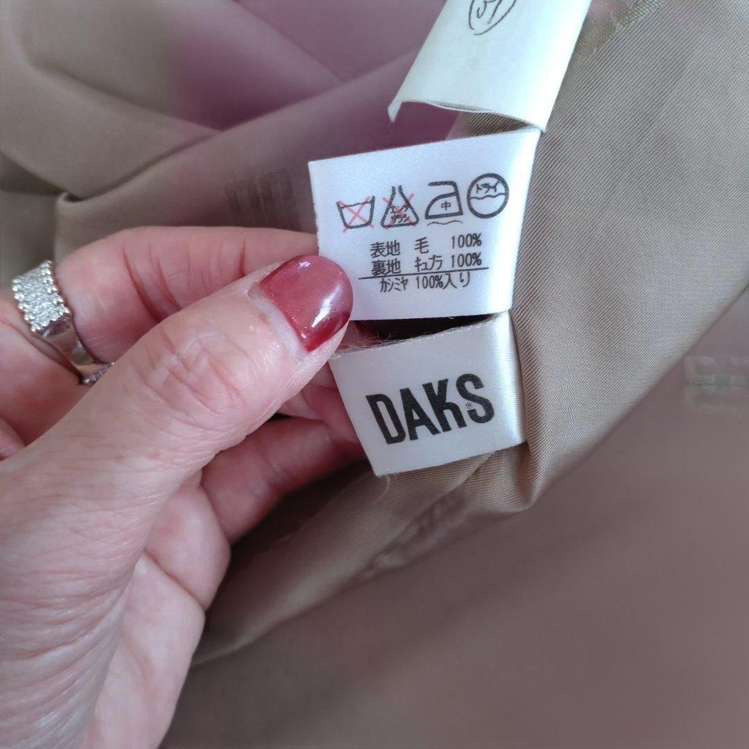 DAKS カシミヤコート　ベージュ　日本製