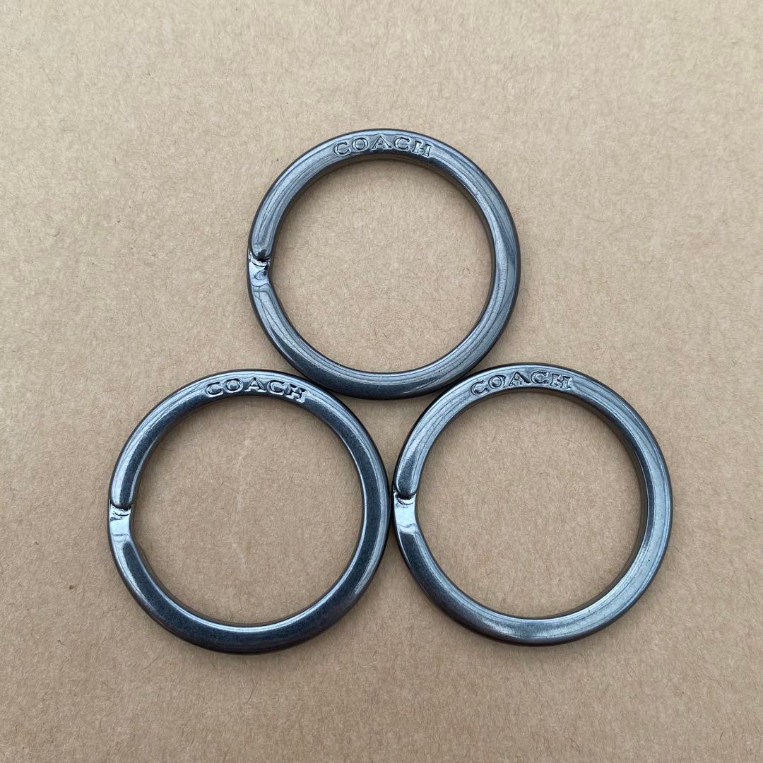 （付属品付き）カラビナ　コーチ　キーホルダー　キーケース　キーリング　ブラック