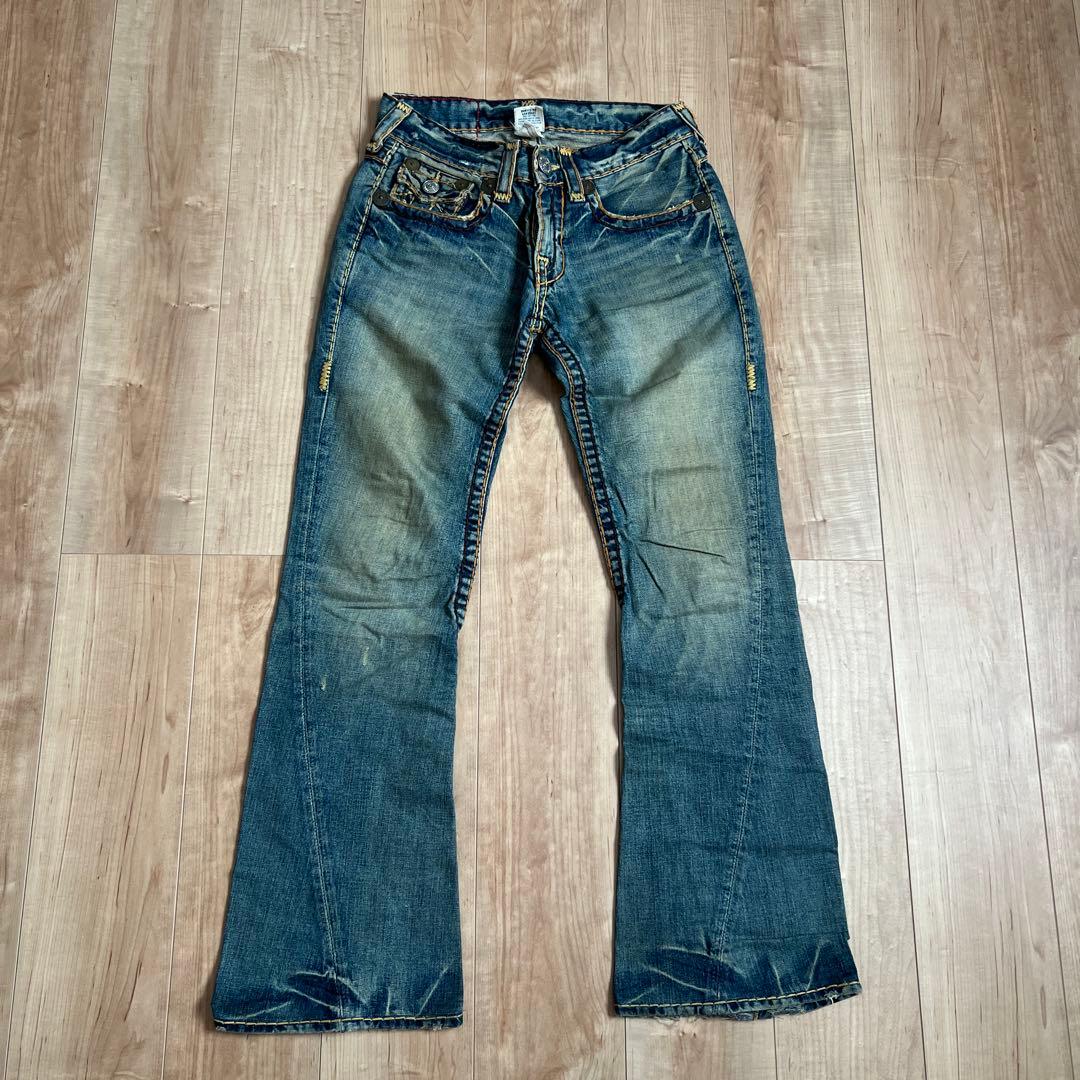TRUERELIGION メンズ　デニムパンツ　ブーツカット　フレア