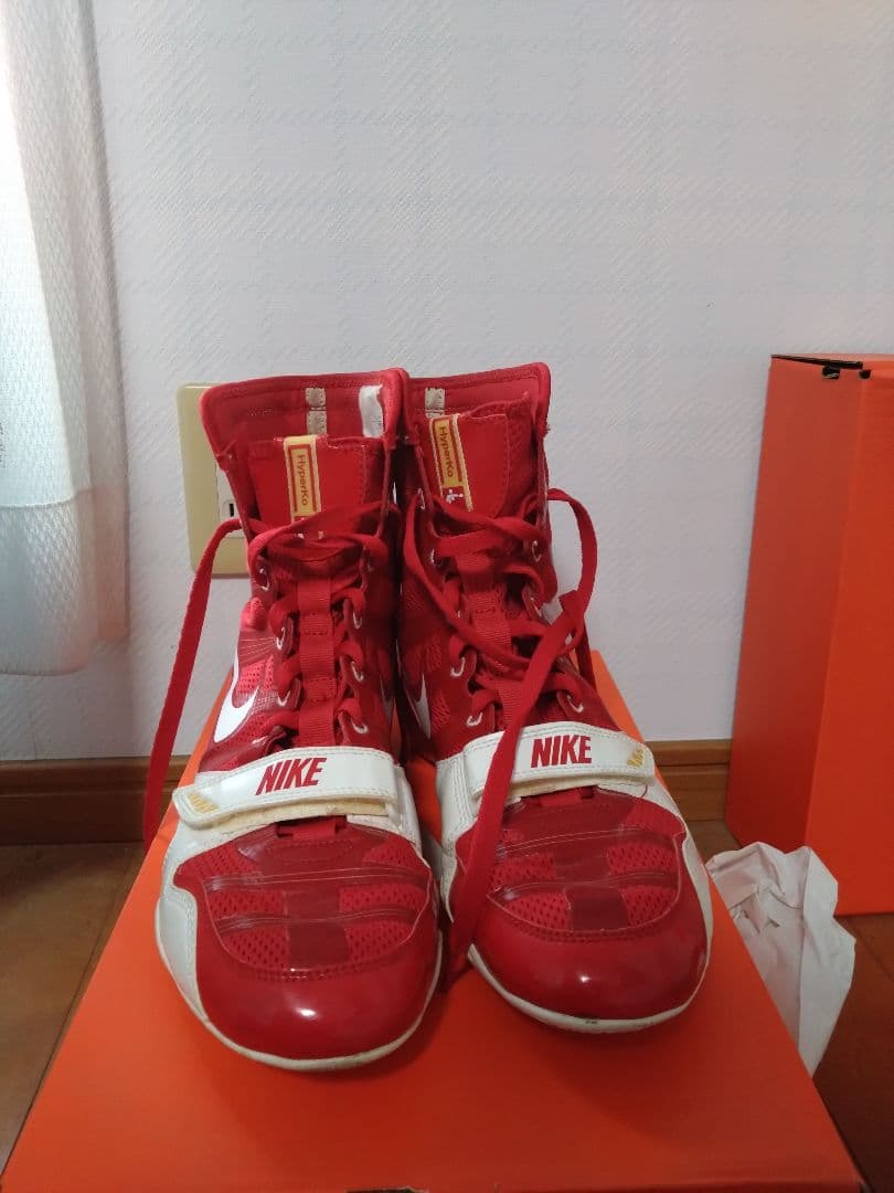 NIKE ボクシングシューズ レッド/ホワイト