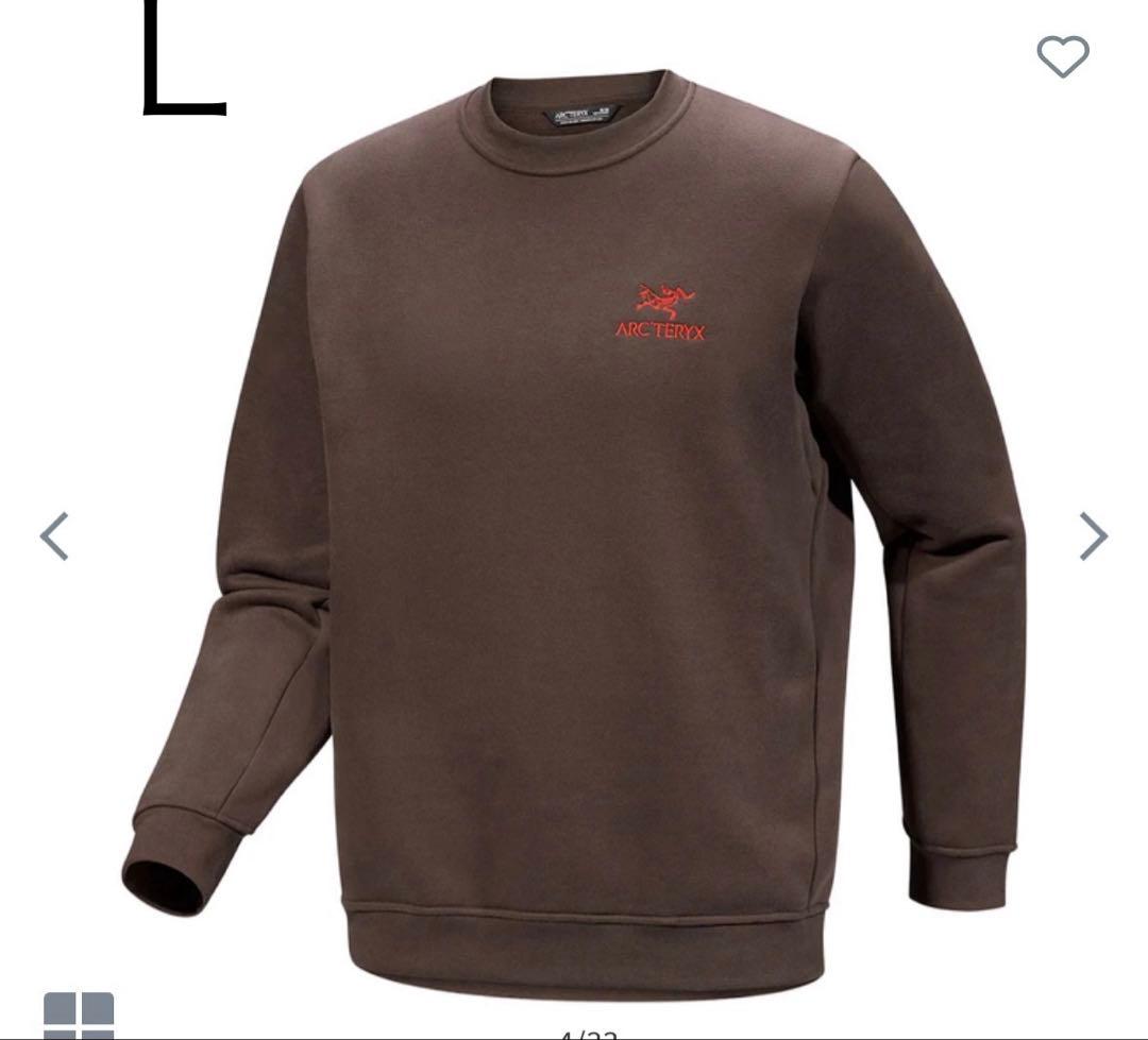 ARC'TERYX アークテリクス エンブレムフリースクルーブラウン:carob