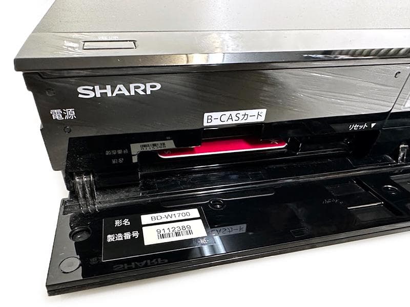 SHARP ブルーレイレコーダー BD-W1700 1TB 2015年製