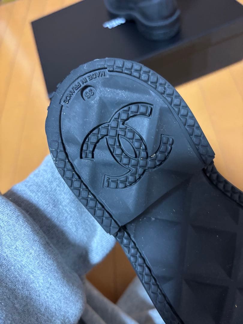 本日限定価格　CHANEL ブラック 長靴　サイズ36