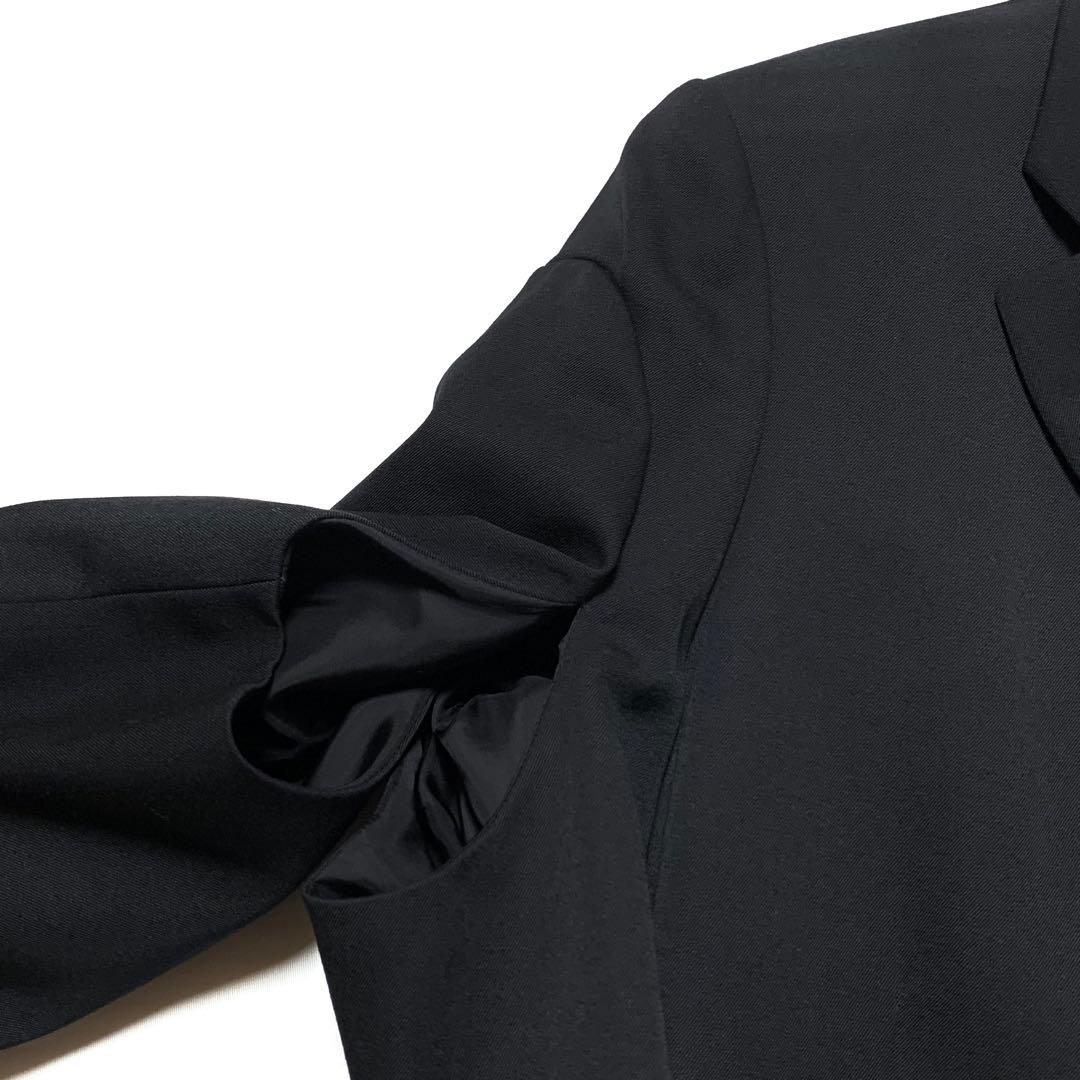 ☆未使用 コムデギャルソン コムコム 22AW 二重袖 テーラードジャケット 黒