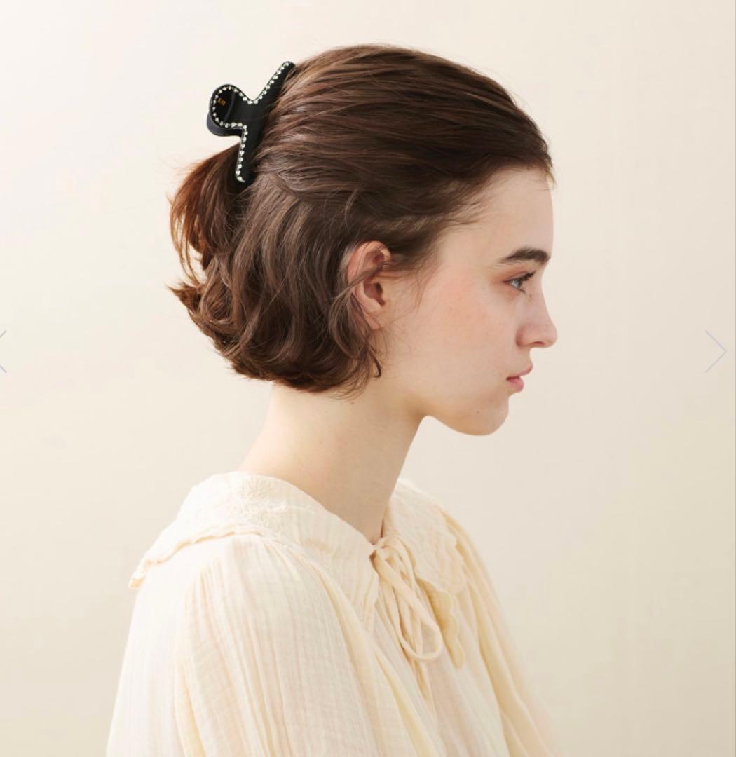 ALEXANDRE DE PARIS Mクリップ　ストーン付き　ヘアクリップ