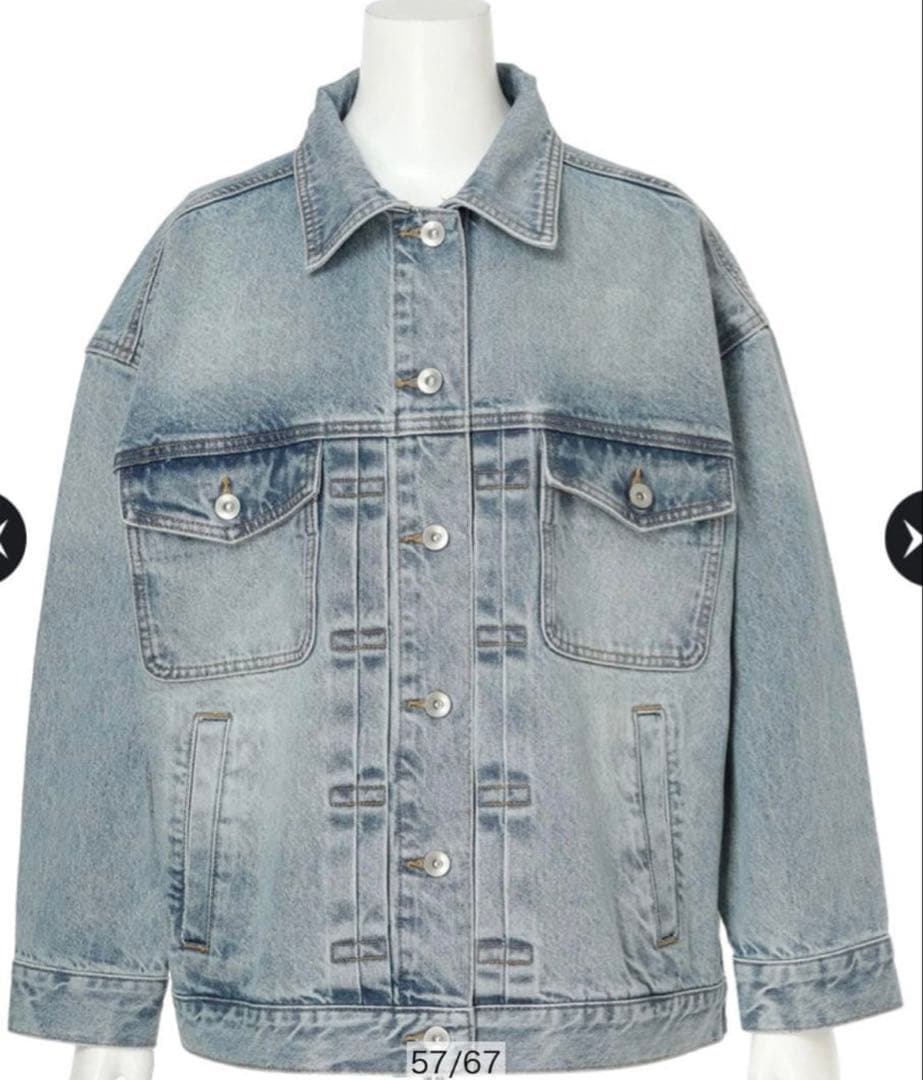 449【新品タグ付】Arpege story デニムジャケット　BIG Gジャン