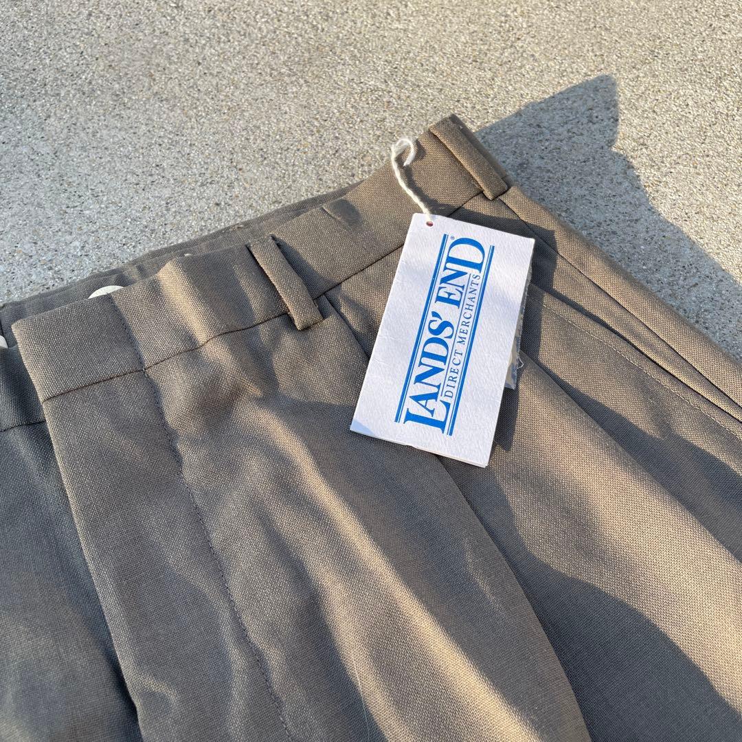 【デッドストック】90s USA製 LANDS’END ランズエンド スラックス