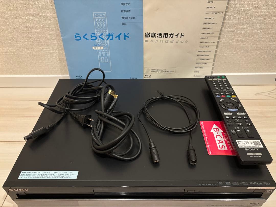 SONYブルーレイレコーダーBDZ-RX30・リモコン+HDMI付