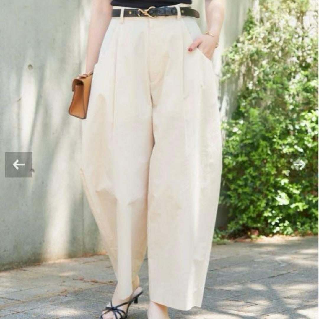 plage L'IAM バルーンチノパンツ　ベージュ/36