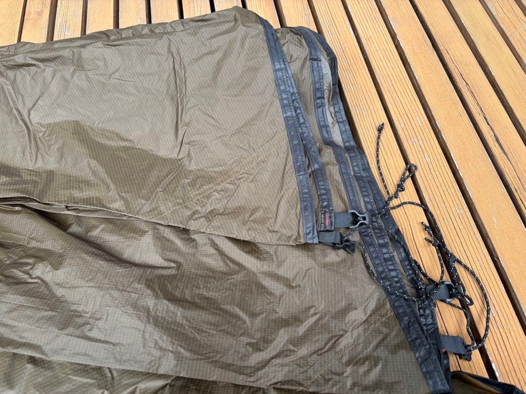 Unafreely ワンポールテント 謎テント ダークブラウン シルナイロン