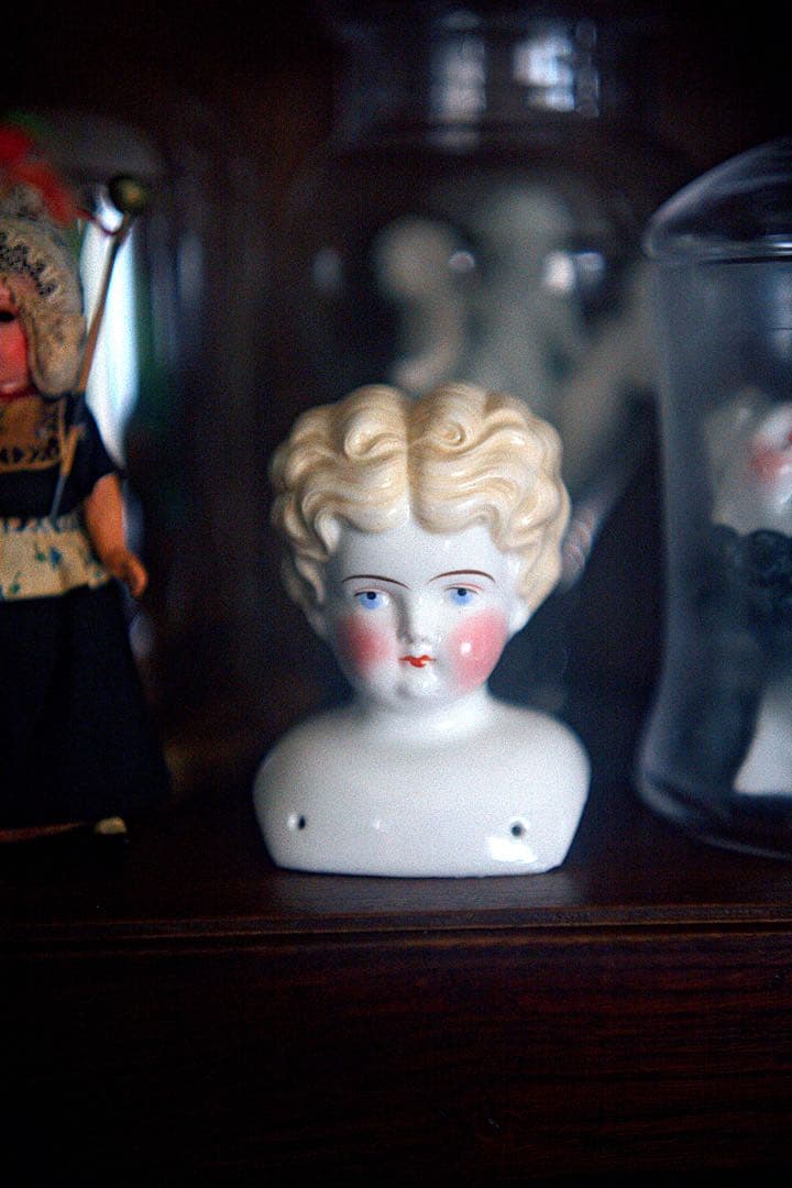 アンティーク チャイナヘッドドール アンティーク雑貨 ドイツアンティーク