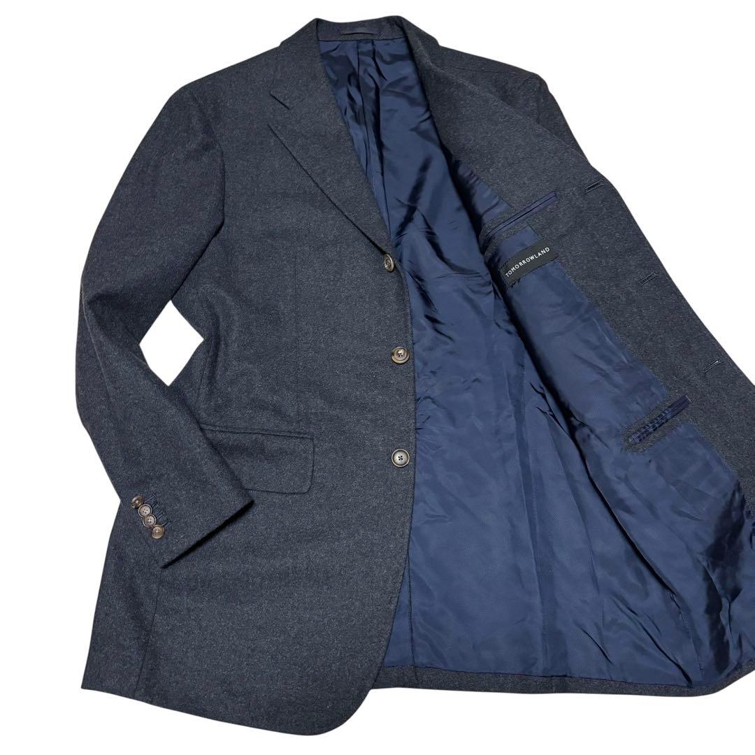 美品 トゥモローランド ETHOMAS カシミヤ混 テーラードジャケット 50
