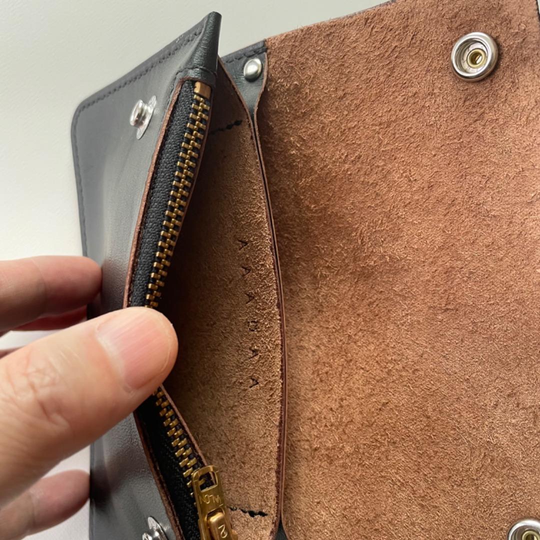 ご注文品　ミドルトラッカーウォレット　ロウ付けチェーン　ヴィンテージタロン