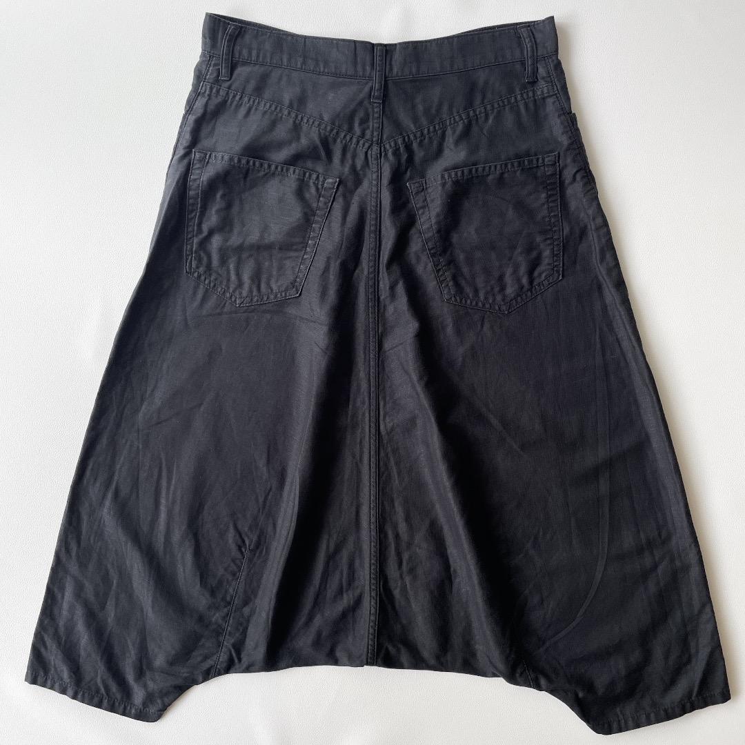 希少　コムデギャルソン ジュンヤワタナベ サルエルパンツ S コットンリネン 黒