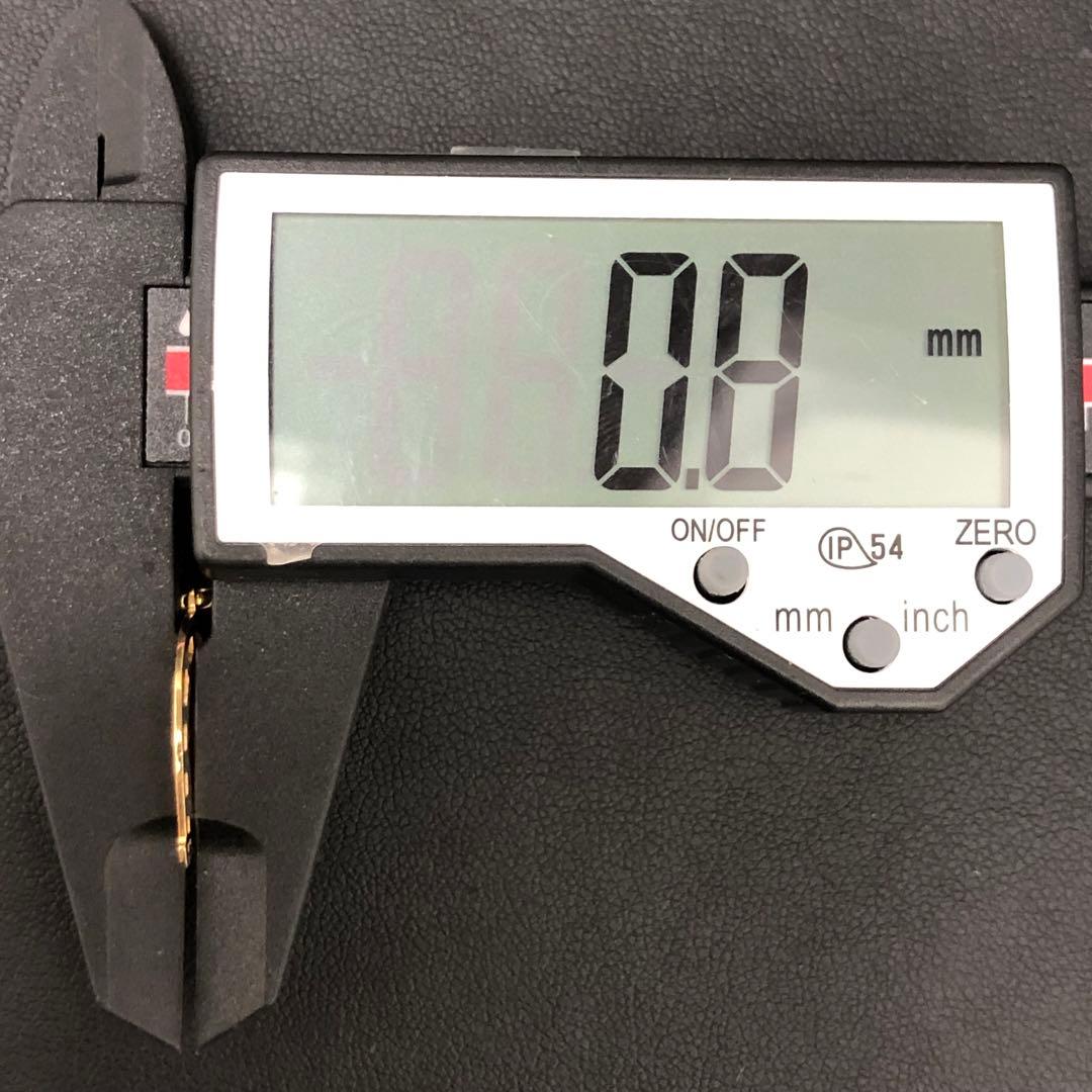 (B051214)K18 チャーム YG ホースシュー ネックレストップ 18金