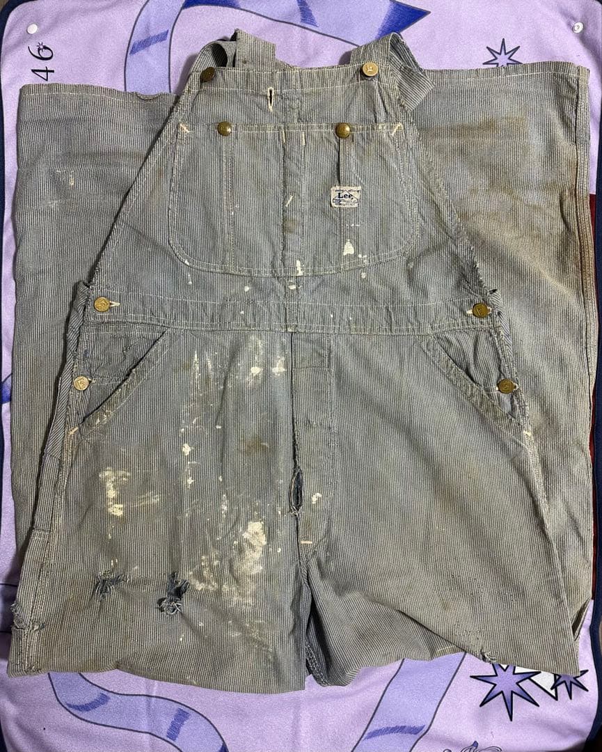 40s/Lee/ハウスタグ/オーバーオール/ボロ/ヴィンテージ/サービス品