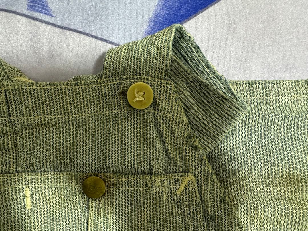 40s/Lee/ハウスタグ/オーバーオール/ボロ/ヴィンテージ/サービス品