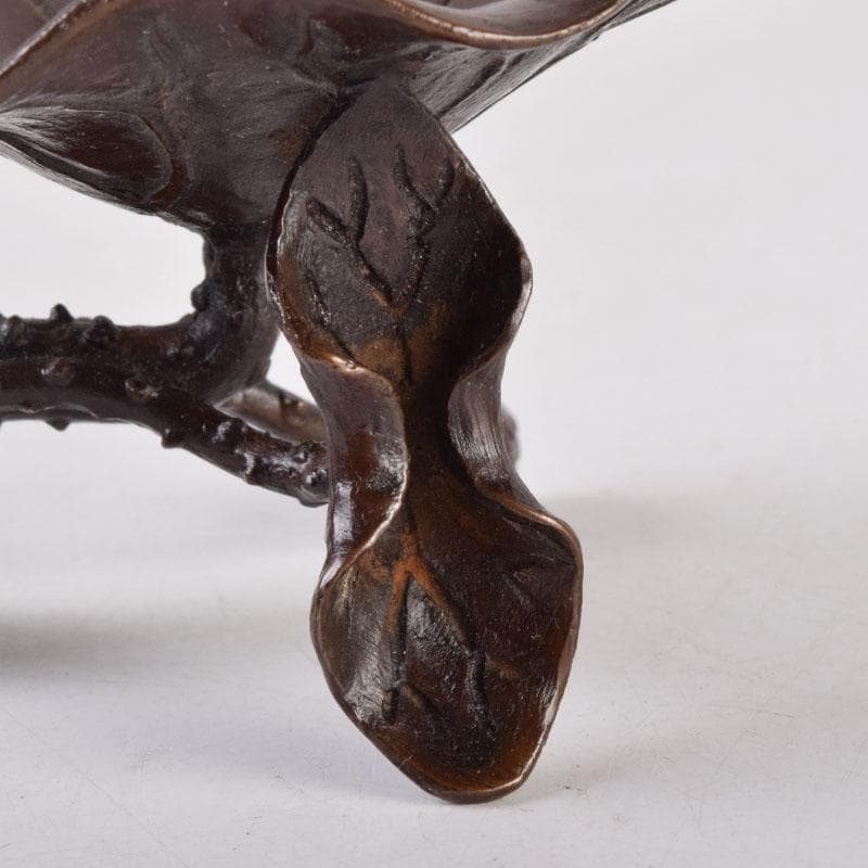 Mr.+Ms.Bean（廣上精一）作　銅製　蓮形　蓋置　共箱　V　8460