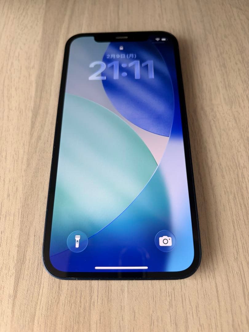iPhone 12ブルー 本体 128GB SIMフリー　初期化済み